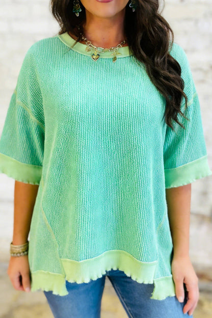 Distressed Knit Top